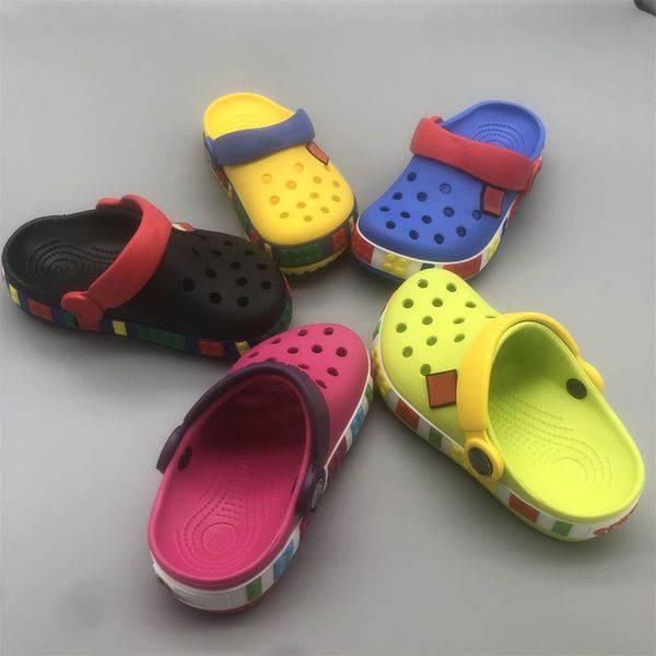 

clog designer croc sandals slippers slides classic kids shoes toddlers summer sandal infants boys girls children youth authentic sneakers sh, Black;grey