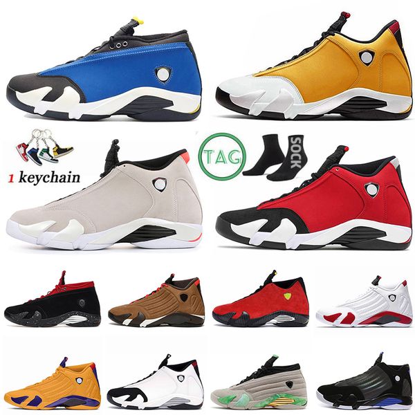 

high 14s mens trainers basketball shoes with socks low laney ginger 14 university red gold blue fortune candy cane winterized black toe jump