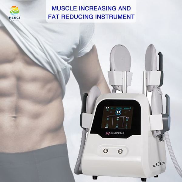 

2023 professional manufacture ems slimming 4 handles muscle build stimulator therapy magnetic ems fat lose machine device