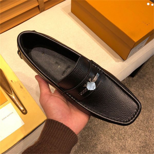 

2021 formal leather shoe men luxury dress business shoes designer male geometric red oxfords party wedding casual men's flats chaussure, Black