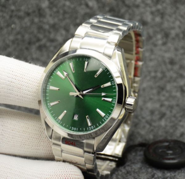 

aqua terra ryder cup watch green dial 42mm automatic mechanical stainless steel glass back sports sea mens watches expedition gratuite jbw w, Slivery;brown