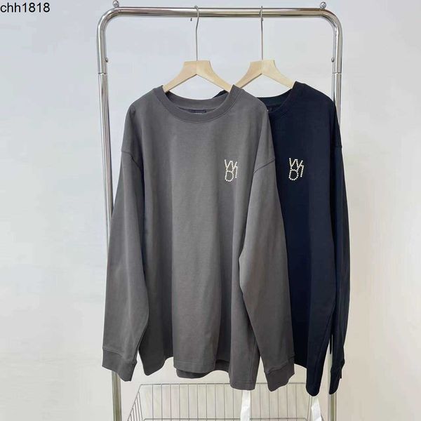 

welldone cotton undershirt sweater autumn style men's and women's same style high street korean version lovers, Black