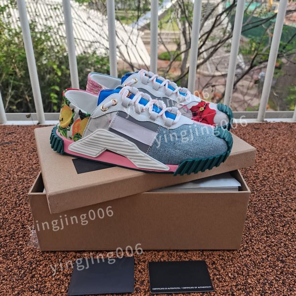 

2023 casual shoes womens fashion obliques designer sneaker technology canvas breathable massage outdoor flat trainers mens plate-forme luxur, Red;white