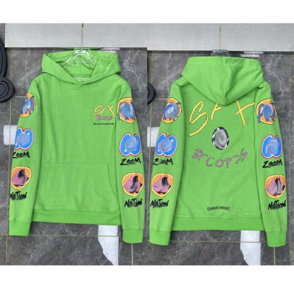 

luxury fashion men's sweatshirts designer classic hoodies ch zipper hooded sweater casual men women cross pullover sanskrit hoodie coa, Black