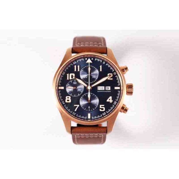 

luxury men watch mechanical movement automatic wriswatch ixwy multifunctional diver 43mm movement 3777 0x8a, Slivery;brown