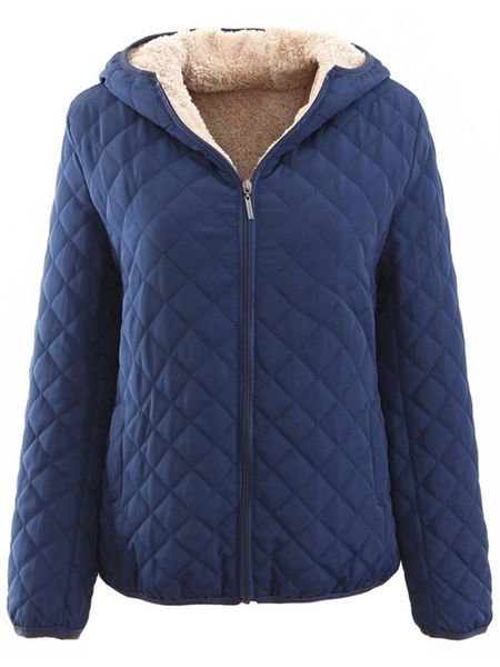 

womens down parkas johnature spring 10 color basic jackets coat female zipper fleece cloths loose quality 221124, Black