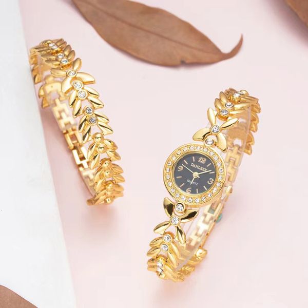 

women s watches luxury women gold watch fashion ladies quartz diamond wristwatch elegant female bracelet 2pcs set reloj mujer with box 22102, Slivery;golden