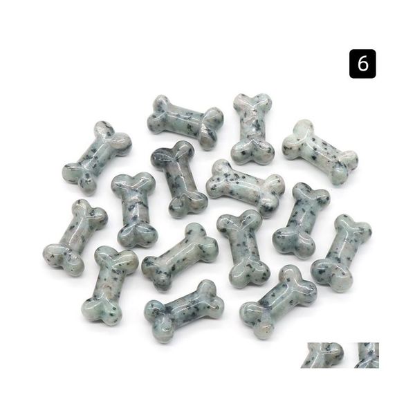 

loose gemstones wholesale natural crystals dog bone kiwi stone gemstone statue crystal crafts for sale drop delivery jewelry dhhui, Black