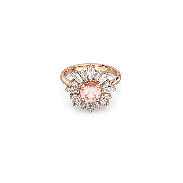 

original 925 silver flower ring asscher cut simulated diamond wedding engagement cocktail women z rings finger fine jewelry, Golden;silver