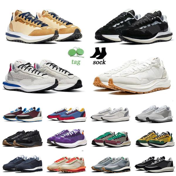 

waffle vaporwaffle mens running shoes pegasus fragment undercover ldwaffle ld pure platinum white black gum nylon men women trainers sports