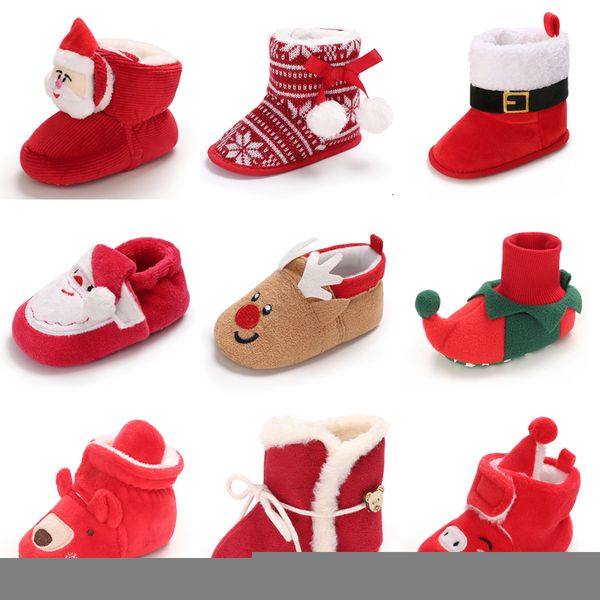 

first walkers christmas born baby shoes boys girls toddler soft bottom infant flats warm snow boots 018months 221124