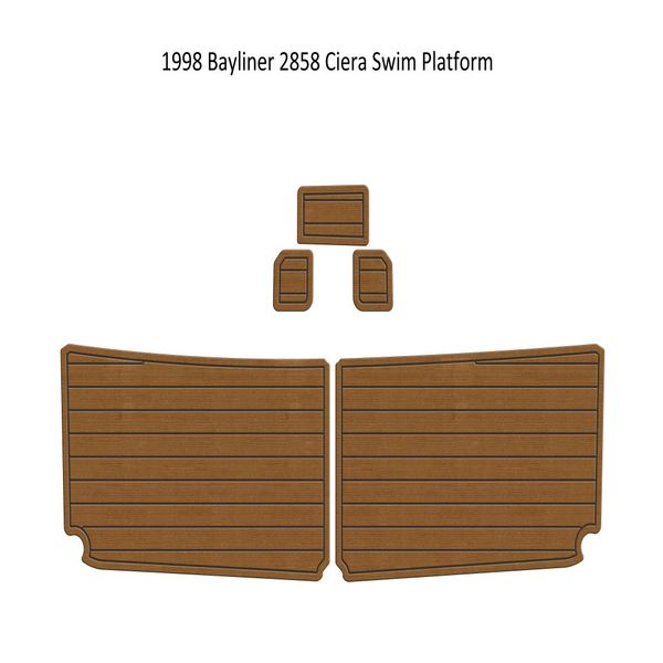 

1998 bayliner 2858 ciera swim platform boat eva foam teak deck floor pad mat