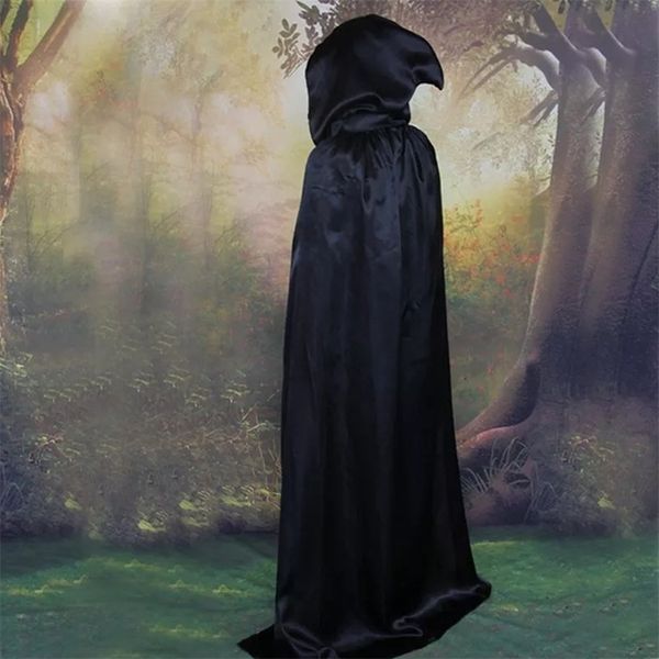 

theme costume halloween grim reaper cloak cape cosplay wizard devil nightclub bar dress vampires party 221124, Black;red