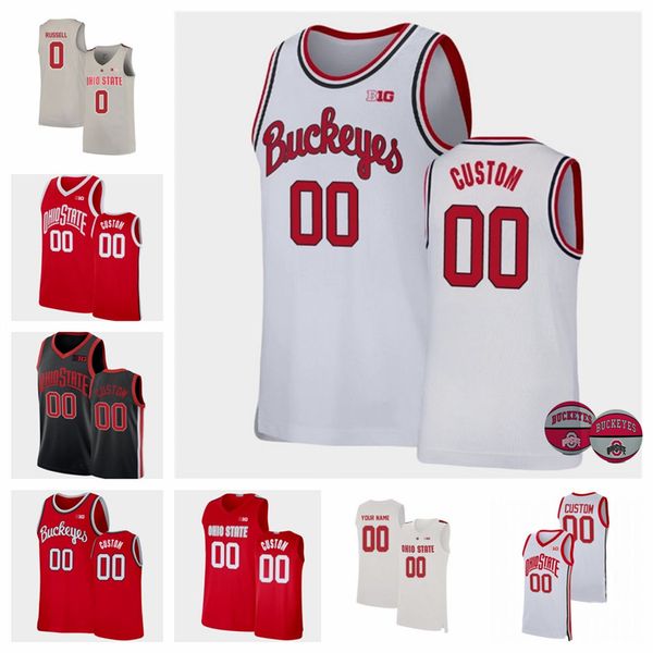 

state custom stitched buckeyes ohio basketball jerseys jaedon ladee c. j. walker kam williams trevor thompson andrew dakich daniel hummer oh, Black