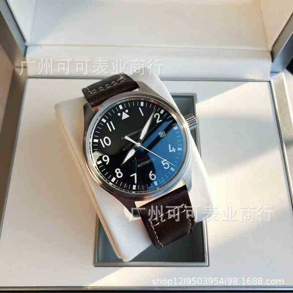 

men watchs i-wc luxury mens mechanical watch portugal wc es men's leisure seven automatic pilot wristwatch waterproof swiss 4ctv, Slivery;black