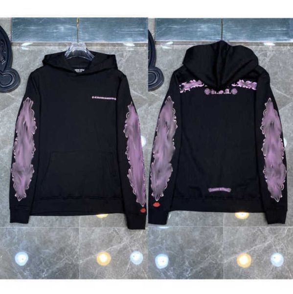 

fashion luxury men's sweatshirts designer classic hoodies ch zipper hooded sweater casual men women cross pullover sanskrit hoodie coa, Black;brown