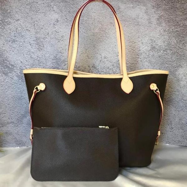 

2pcs set classic designer womens handbags flower ladies composite tote leather clutch shoulder bags female purse with wallet seria2883