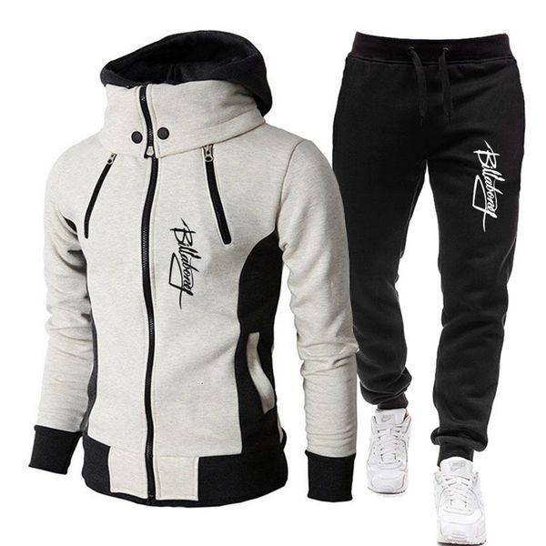 

men's tracksuits tracksuit fleece hoodie and sweatpant sportswear harajuku style casual streetwear spring 221124, Gray