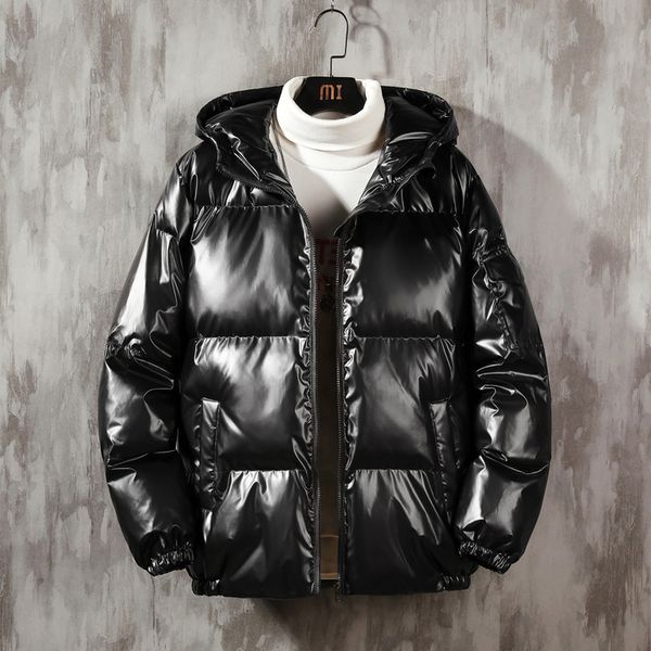 

womens down parkas winter jacket female hooded thick loose casual warm coat 221124, Black