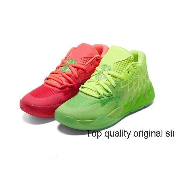 

kids mb1 rick and morty men women basketball shoes for sale queen city black red grey sport shoe trainner sneakers