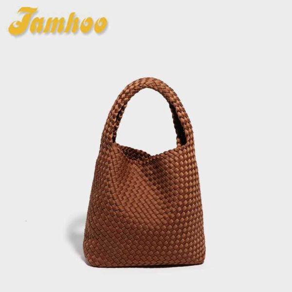 

designer bag for women handmade woven bags handle soft foldable pu leather lady tote bag with coin purse jamhoo designer handbags