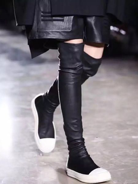 

boots shoes winter casual women black over the knee female autumn lady thigh high 221124