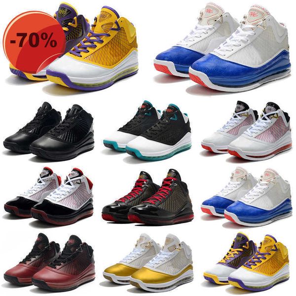 

2022 mvp mens lebrons  basketball shoes red carpet all-star qs fairfax away baseball blue chilling china moon metallic gold 7s vii christ, Black