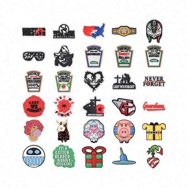 

shoe parts accessories sports team wholesale custom diy shoe croc charms pvc soft shoe decoration clog for shoes and accessories as a party, White;pink