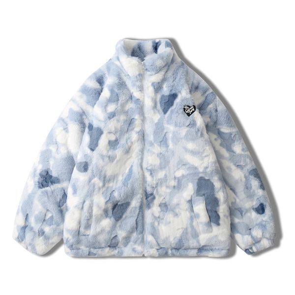 

coat winter parka thermal jacket tie-dye heavy jackets fashion thick, Black;brown