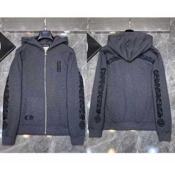

fashion mens luxury sweatshirts ch designer hoodies zipper sanskrit graffiti hooded sweater cross pullover hoodie casual women coat sweatsh, Black