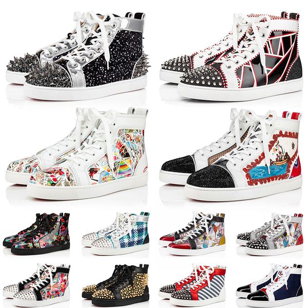 

mens red bottom boots sneaker dress shoes designer platform bottoms leather black white spikes sueded louboutin rivets vintage loafers booti