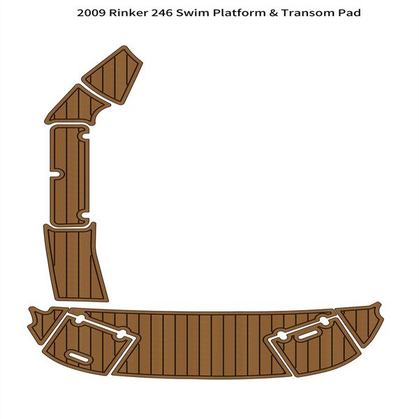 

2009 rinker 246 swim platform step pad boat eva foam faux teak deck floor mat