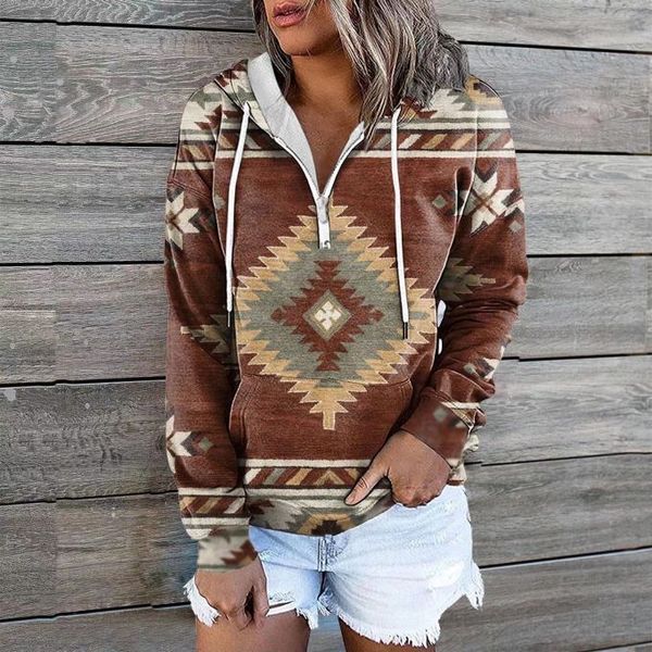

2022 selling women's clothing autumn winter new ethnic tribal company hoodie sweater, Black