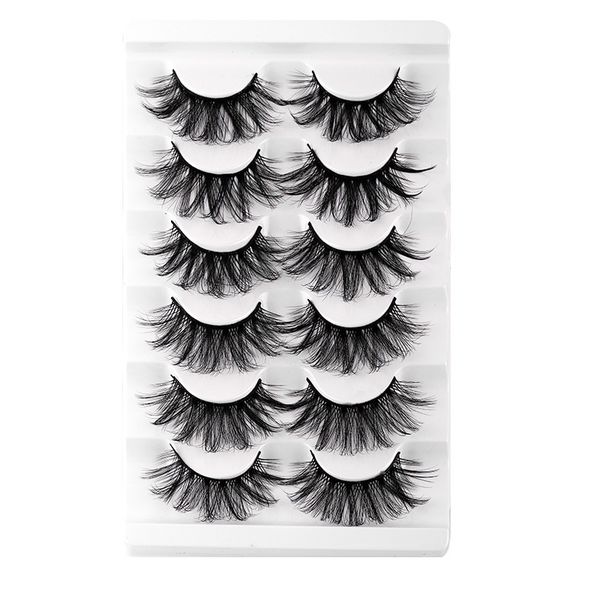 

handmade reusable multilayer false eyelashes soft & vivid curly thick 3d mink fake lashes full strip eyelashes natural looking lash