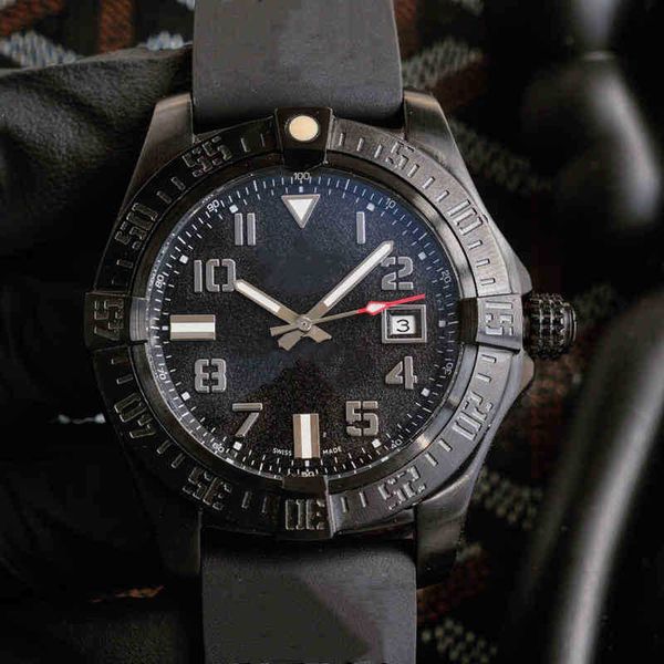 

quality titanium breit lings luxury man watch brietling mens watches high automatic designer 43mm waterproof mechanical 48bm, Slivery;brown