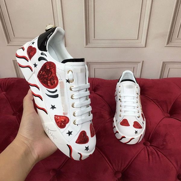 

22 men women casual shoes with the same frame espadrilles flat-bottomed daily sports breathable comfort fluorescent pink tungsten steel gray, Red;white