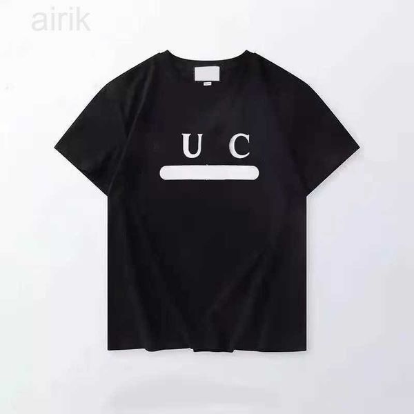 

men's tees polos designer men's t-shirt black white shirt cotton t-shirt crew neck embroidery spring summer loose trend clothes, White;black