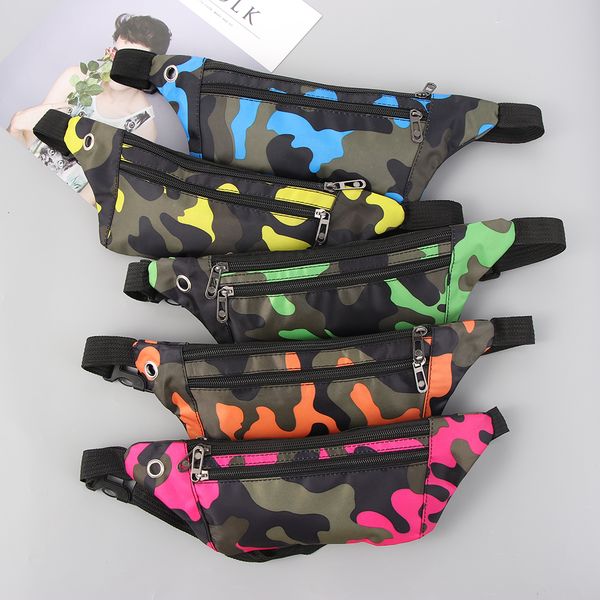 

waist bags camouflage dark grain bum canvas fanny pack hip belt purse pouch pocket travel running sport 221124