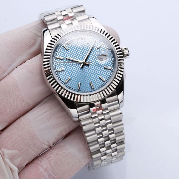 

watch men watches 41mm automatic mechanical watch fashion wristwatches stainless steel strap montre de luxe business design luminous wristwa, Slivery;brown