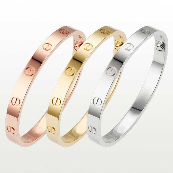 

bangle love screw bracelet designer bracelets luxury jewelry women bangle fashion accessories titanium steel alloy gold-plated never fade no, Black