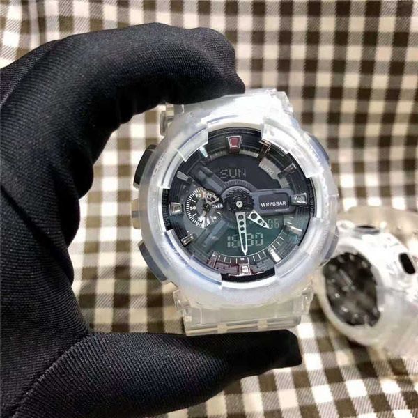 

watches designer g style led digital man shock wristwatch army military clock watch chronograph all dial original function montre de, Silver