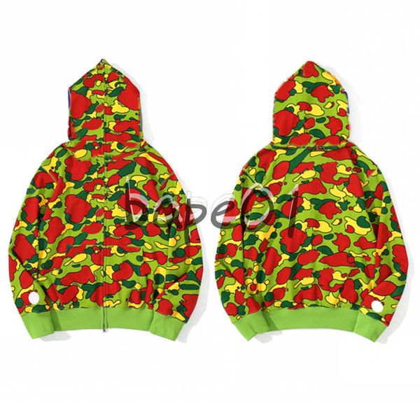 

fashion mens designer hoodies men women hip hop style jackets zipper hoodie camouflage print sweatshirts for male size m-3xl, Black