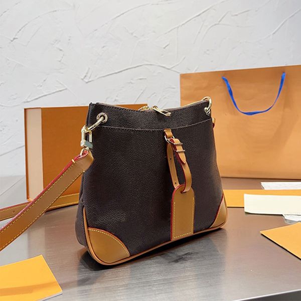 

crossbody shopping bags croissant shoulder totes bags women handbags old flower cowhide genuine leather small purse gold hardware removable