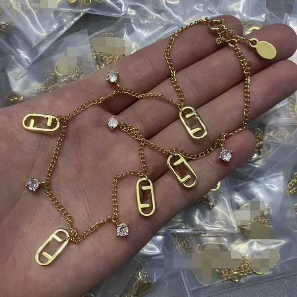 

brief classical elegance necklace f letters crystal pearl dangle pendant studs earrings women settings 18k gold jewelry birthday festive gif, Silver