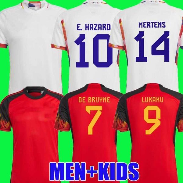 

fans player belgium 2022 world cup soccer jerseys national team de bruyne hazard courtois lukaku tielemans doku 22 23 batshuayi kevin men ki, Black;yellow