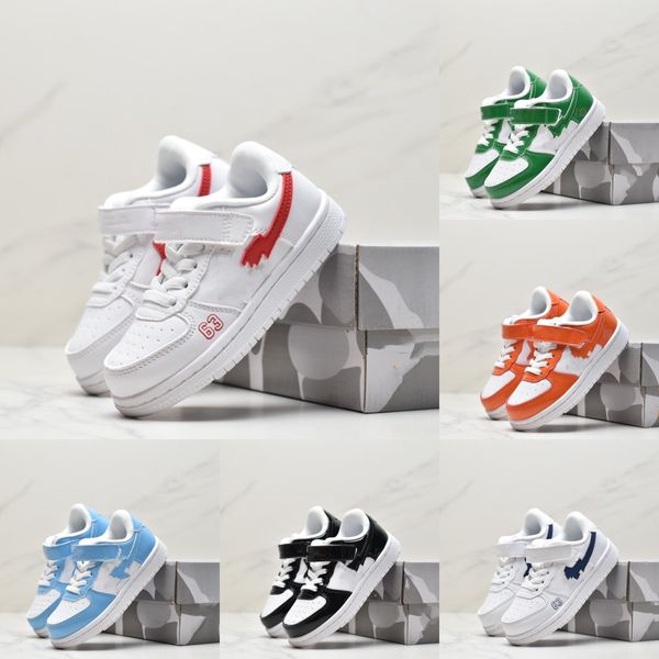 

kid bapesta bapestas baped sta casual shoes sk8 low student pupil black white pastel green blue suede pink boy girl trainers outdoor sports