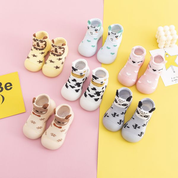 

first walkers arrival spring baby sock shoes cute animal style floor chidren antislip home 221124