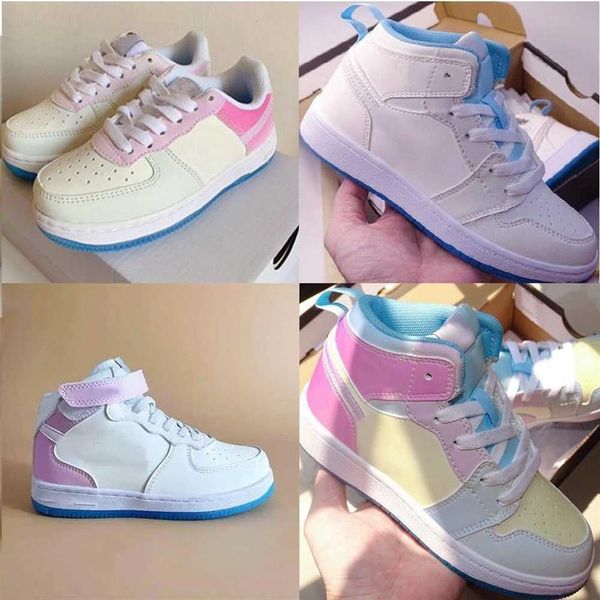 

td toddler low 1s 1 uv reactive shoes sun cool discolor kids children boy girl youth sports skate sneaker size 6c-4y 22-37267d, Black