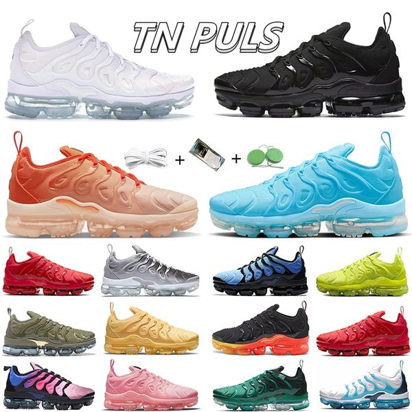 

2023 tn plus men women running shoes sneaker triple white black university blue since 1972 sunse lemon lime orange gradients hyper blue mens