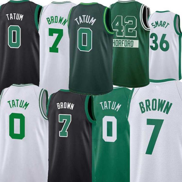 

jersey men basketball jayson 0 vintage t shirts tatum jaylen 7 brown brogdon basketball retro kevin 5 garnett paul 34 pierce smart 36 white&, White;black